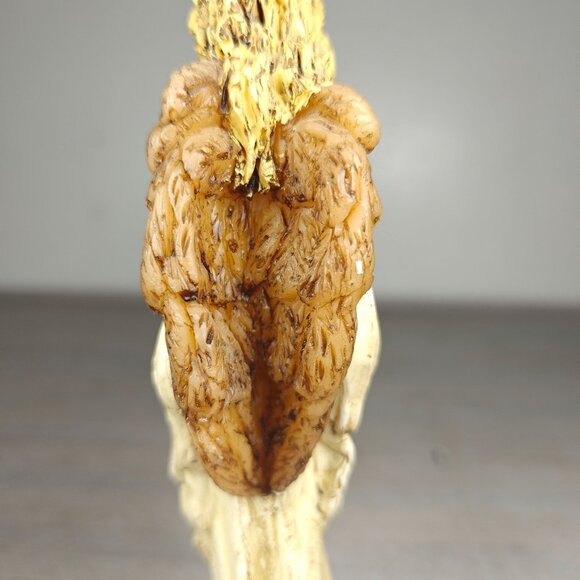 Vintage Angel Candle With Owl & Lantern Novelty Figural Taper Handmade 1996 - Picture 6 of 9